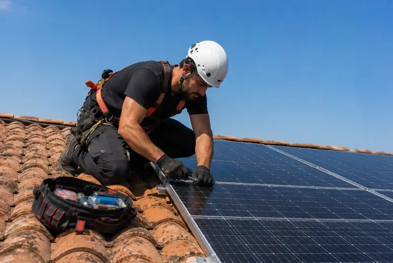 Maintenance et monitoring de panneaux solaires à Sainte-Gemme