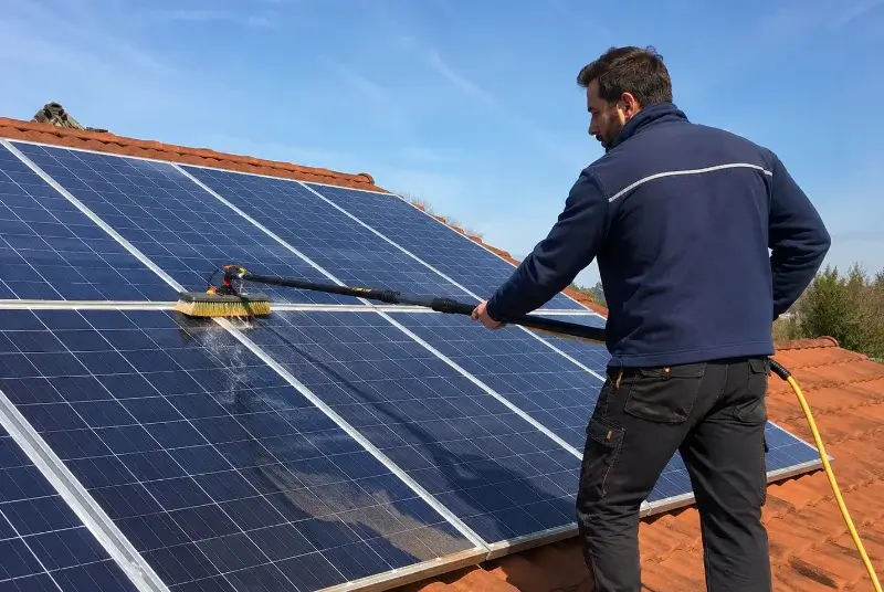 Nettoyage et entretien de panneaux solaires à Sainte-Gemme